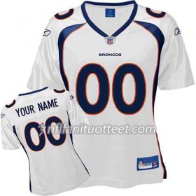 Nainen Denver Broncos NFL Pelipaita Custom Valkoinen 